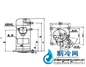 大金GA系列三相渦旋壓縮機(jī)(R22制冷劑)