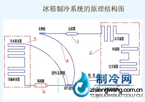 并冰箱制冷原理圖
